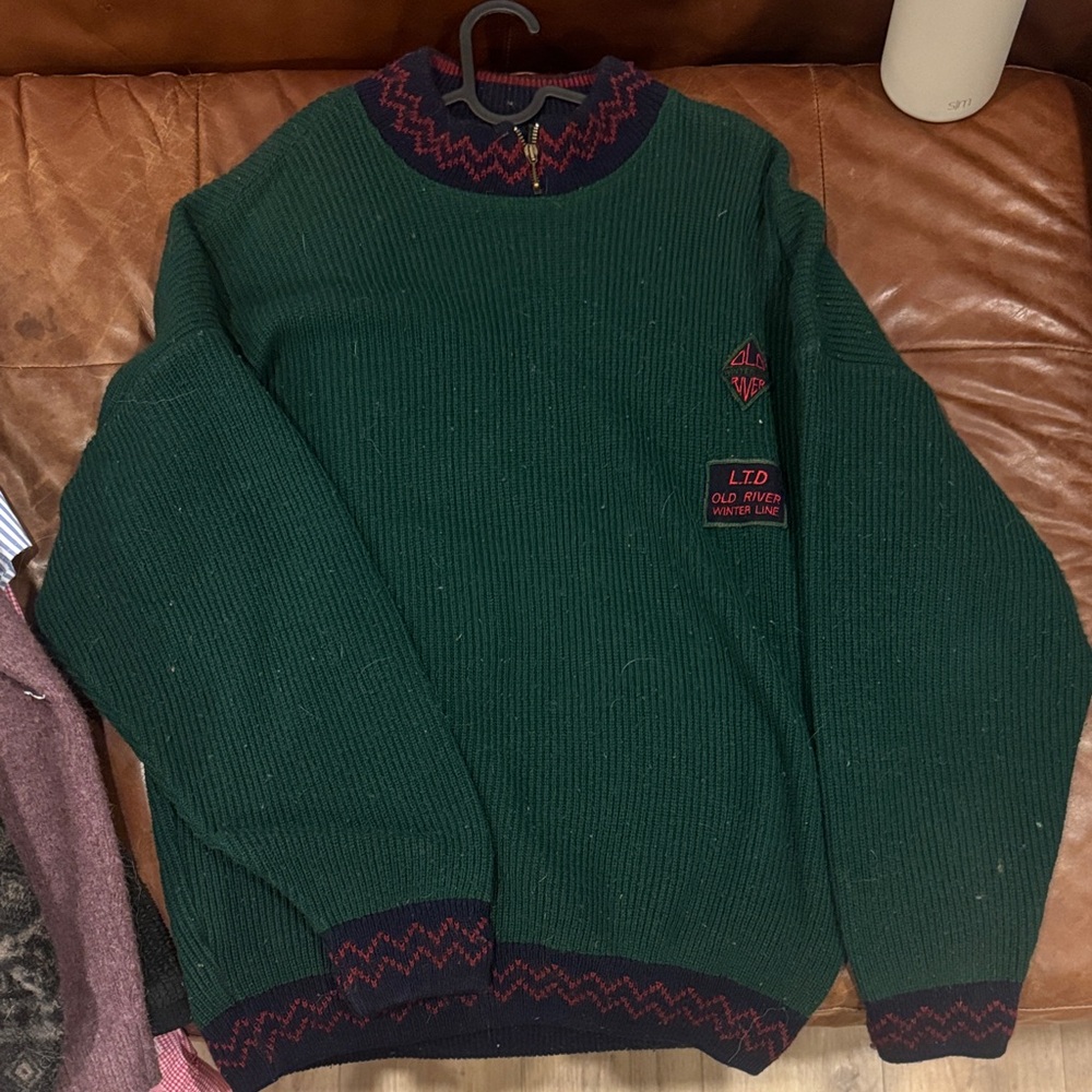 Green Crewneck Sweater